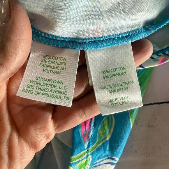 Lilly Pulitzer Floral Wrap Dress, Tropical Print, Size M - Summer Preppy Style - Picture 4 of 8